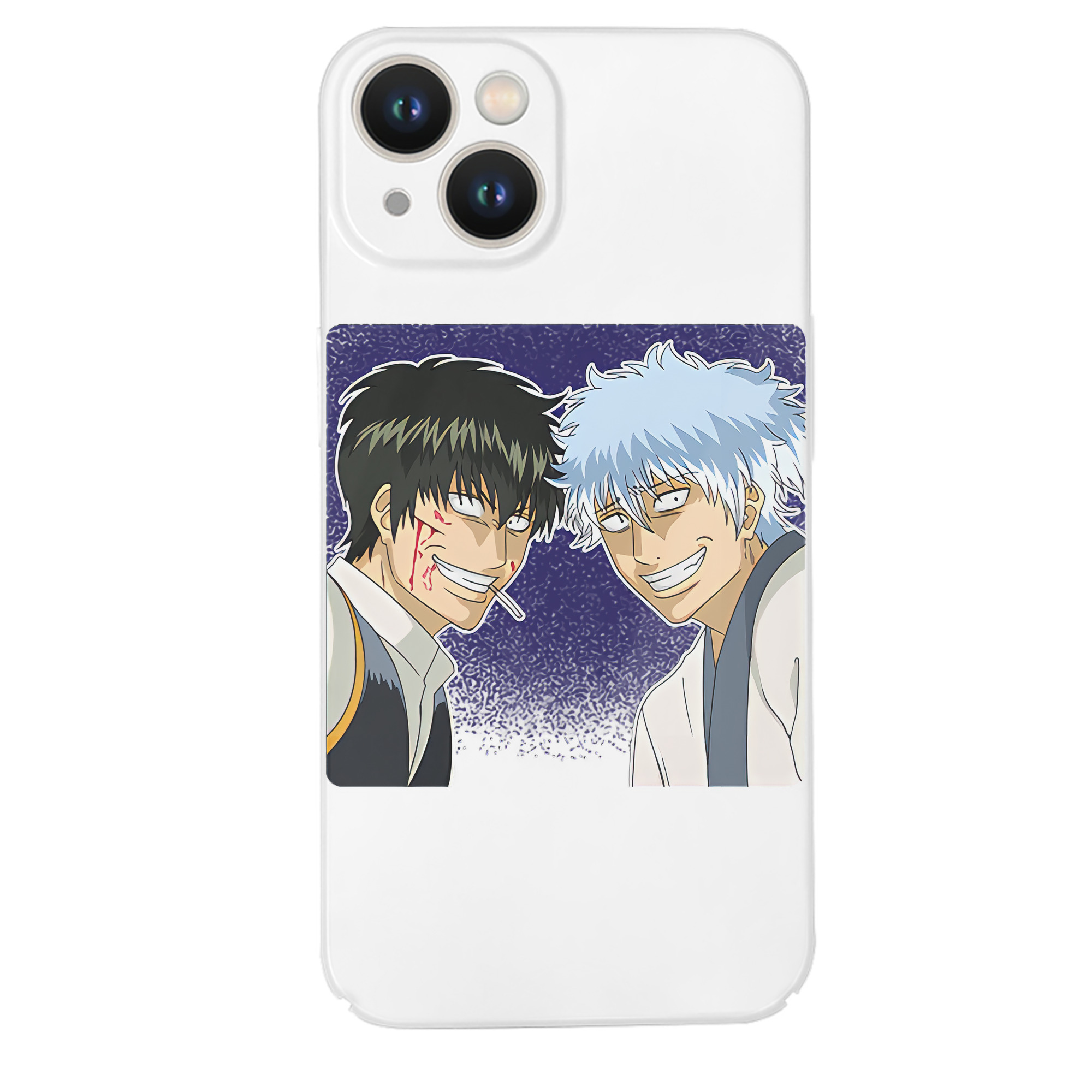 （画像用） ぎんたま 坂田銀時（さかたぎんとき） 神楽 志村新八（しむら しんぱち） GINTAMA Sakata Gintoki Kagura Shimura Shinpachi 【iPhone 14シリーズ対応】ハードケース